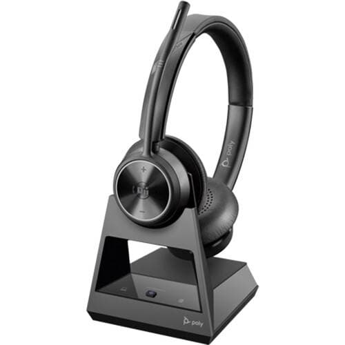 Poly Savi 7320 Office Wireless DECT Stereo Headset (Microsoft Teams Certified)