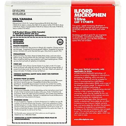 Ilford Microphen Developer Powder for Black &amp; White Film (Makes 1L)