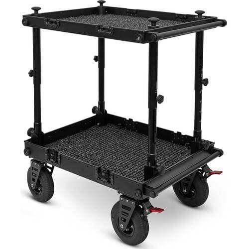 adicam MINI Film Cart with Height Adjustable Legs (Premium 9" Wheels, Black Latches, 331 lb Load Capacity)