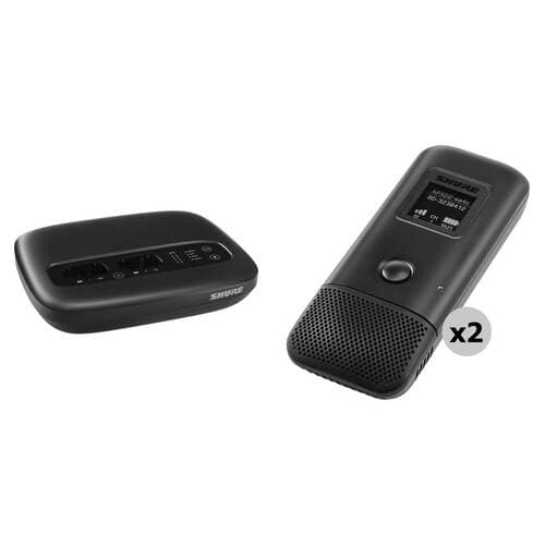 Shure MXW neXt 2 Wireless Conferencing Kit with Two Cardioid Boundary Mics (1.9 GHz)
