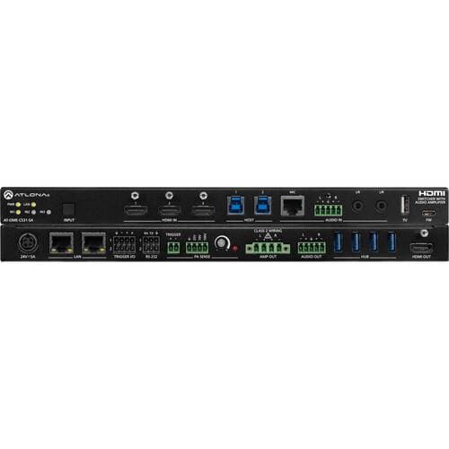 Atlona 3x1 HDMI Switcher with Audio Mixer Amplifier &amp; USB Hub