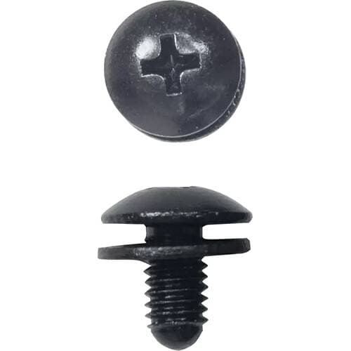 Lowell Manufacturing Phillips Truss Head Short Rack Screws with Blunt End (500-Piece Jar, Black)
