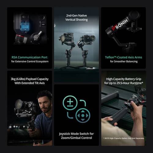 DJI RS 4 Gimbal Stabilizer Accessory Kit with Dual-Handle Bracket