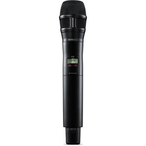 Shure AD2/N8SB Digital Handheld Wireless Microphone Transmitter with Nexadyne 8/S Supercardioid Capsule (G57: 470 to 608 + 614 to 616 MHz, Black)
