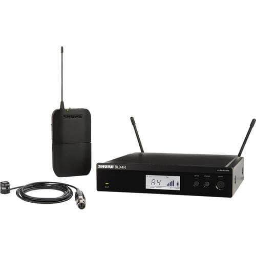 Shure BLX14R/W85M Rackmount Wireless Cardioid Lavalier Microphone System (J11: 596 to 616 MHz)