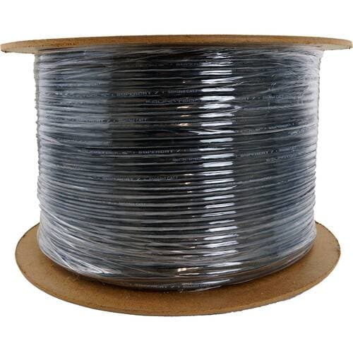 SoundTools SuperCAT 7 Shielded Cat 7 Bulk Ethernet Cable (Black, 1000')