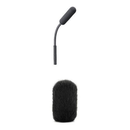 DPA Microphones 4098 CORE Supercardioid Microphone with 6" Full Gooseneck &amp; Bubblebee Fur Windkiller Kit (Black)