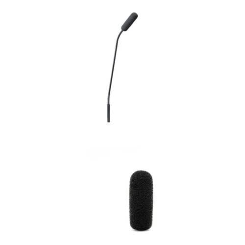 DPA Microphones 4098 CORE Supercardioid Microphone with 11" Top &amp; Bottom Gooseneck &amp; Bubblebee Foam Pop Filter Kit (Black)
