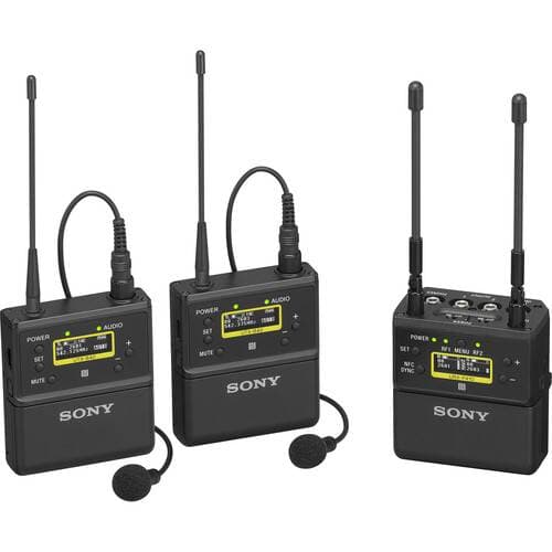 Sony UWP-D27 2-Person Camera-Mount Wireless Handheld Combo Microphone System Kit (UC25: 536 to 608 MHz)