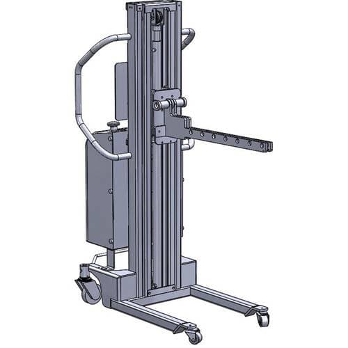 On-A-Roll Lifter 86" Motorized Lifter with Spindle and Roller Bearings