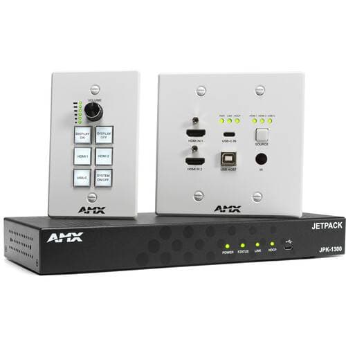 AMX Jetpack 3x1 4K60 Transmitter, Receiver &amp; Controller Kit (US/AU)