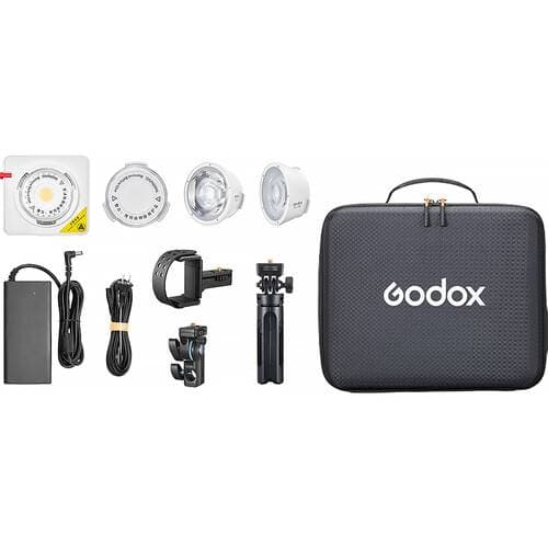 Godox ML100R RGB Portable LED Light Kit (36° Lens &amp; Power Bank Holder)