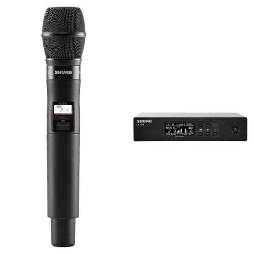 Shure QLXD4/KSM9 Digital Wireless Handheld Microphone System with KSM9 Capsule Kit (H50: 534 to 598 MHz)
