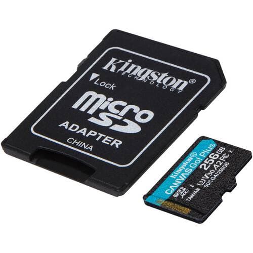 Kingston 256GB Canvas Go! Plus UHS-I microSDXC Card with SD Adapter