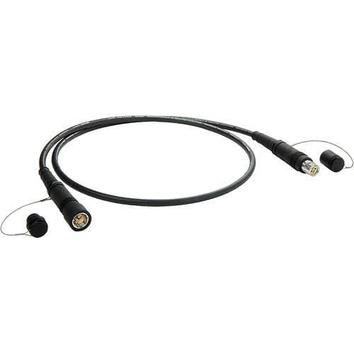 Stage Ninja Stainless Steel Single-Mode Fiber Optic Retractable Cable Reel (50', Lock and Release Tension)