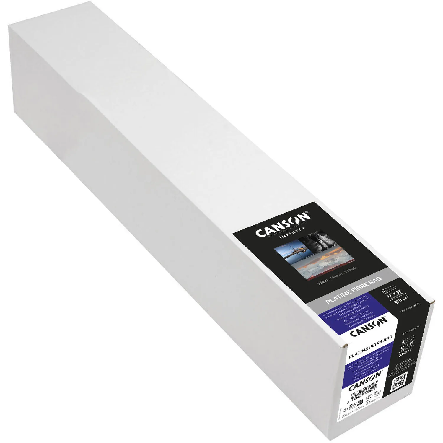 Canson Infinity Platine Fibre Rag 310 Archival Inkjet Paper (17" x 39' Roll)