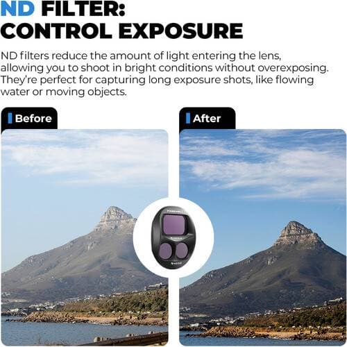 Freewell Split ND Filter Set for DJI Mavic 4 Pro (4-Pack)