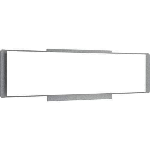 Middle Atlantic Dual Display Shroud for Forum Collaboration Suite (56 to 65" Displays, Silver Gray)