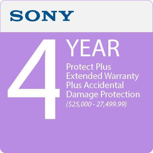 Sony Protect Plus 4-Year Extended Warranty Plus Accidental Damage Protection ($25000-27499.99)