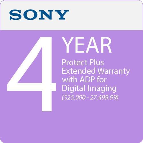 Sony Protect Plus 4-Year Extended Warranty Plus Accidental Damage Protection ($25000-27499.99)