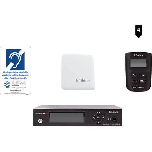 Williams AV Infinium System Bundle with Four Receivers, Headphones, and Charger