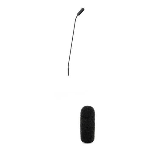 DPA Microphones 4098 CORE Supercardioid Microphone with 17" Boom with Top/Bottom Gooseneck, Microdot Connector, and Microphone Foam Kit (Black)