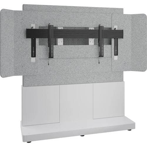 Middle Atlantic Forum Display Stand - 66"W 3-Bay -81"21:9 UltraWide Display (Light Finish)