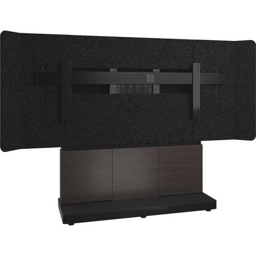 Middle Atlantic Forum Display Stand -66"W 3-Bay- 105"21:9 UW Display (Dark Finish)