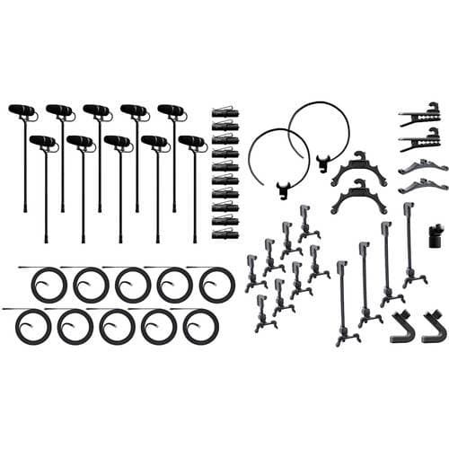 DPA Microphones 4099 CORE+ Classic Touring Kit with 10 Mics &amp; Accessories in Cardboard Box (Loud SPL)
