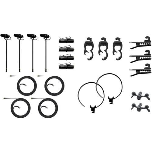 DPA Microphones 4099 CORE+ Rock Touring Kit with 4 Microphones &amp; Accessories (Extreme SPL, Cardboard Box)