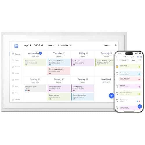 Aluratek 10.1" Smart Wi-Fi Digital Calendar &amp; Photo Frame