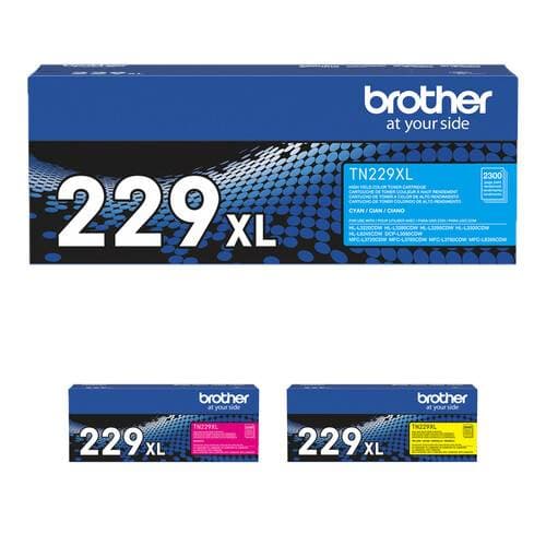 Brother TN229XL High-Yield 3-Color Cartridge Kit
