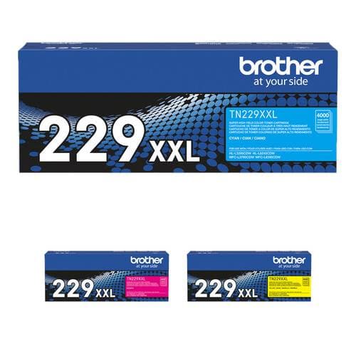 Brother TN229XXL 3-Color Super High-Yield Cartridge Kit