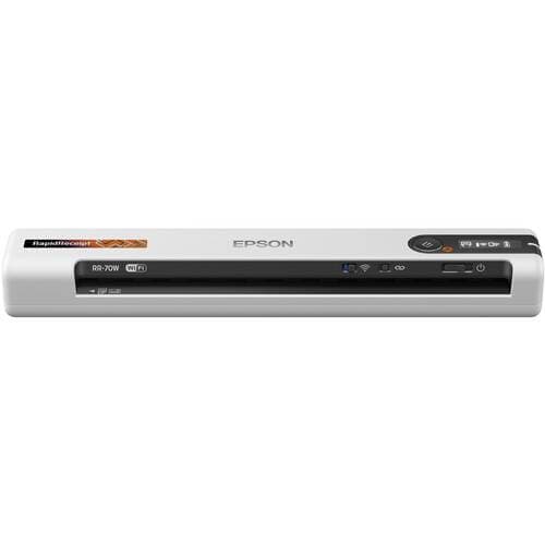 Epson RapidReceipt RR-70W Wireless Mobile Receipt &amp; Color Document Scanner with Ruggard EVA Case Kit