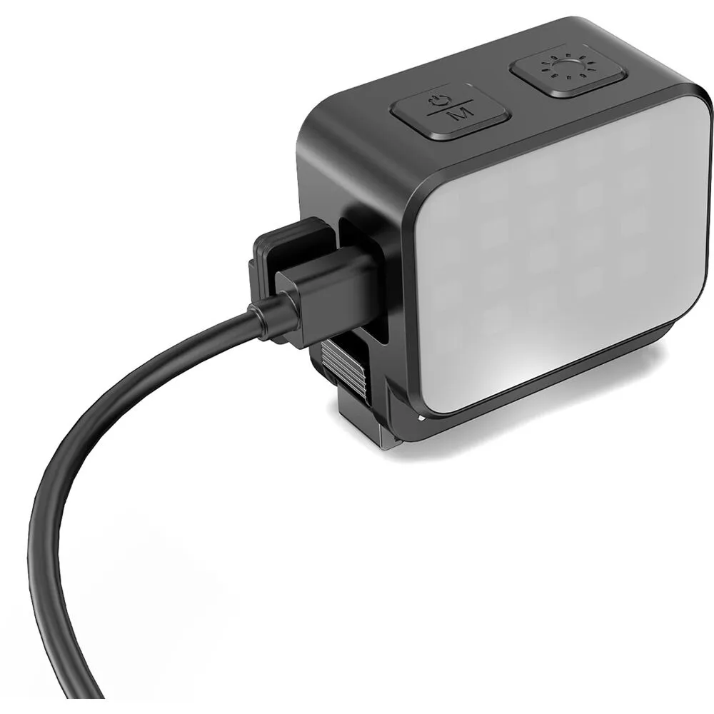 DigitalFoto Solution Limited Mini Light with Action Quick Release to Cold Shoe Mount &amp; Osmo Pocket 3 Body Case
