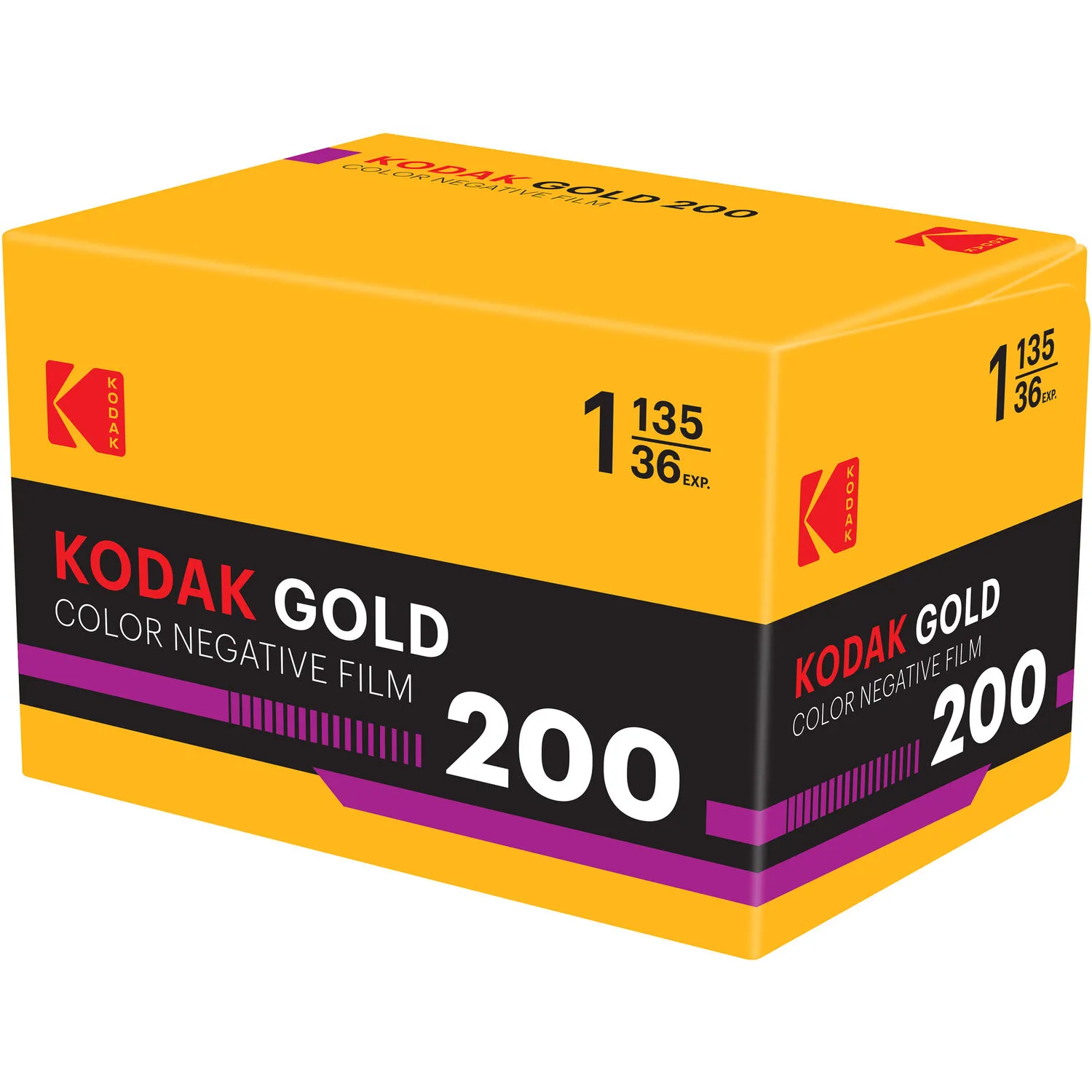 Kodak Eastman GOLD 200 Color Negative Film (35mm Roll Film, 36 Exposures)