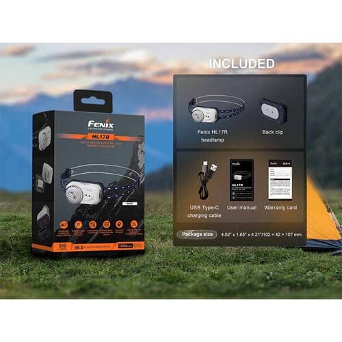 Fenix Flashlight HL17R Rechargeable Detachable Headlamp (White)