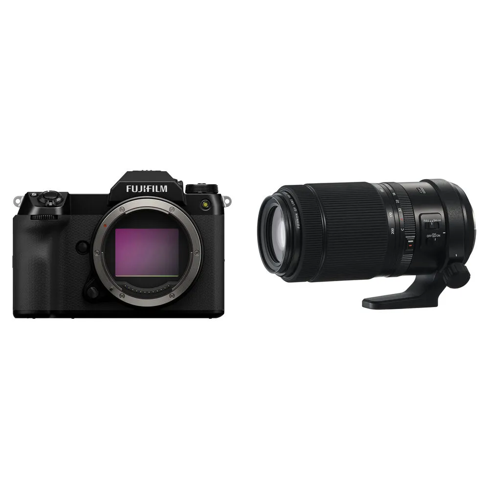 FUJIFILM GFX 100S II Medium Format Mirrorless Camera with 100-200mm f/5.6 Lens Kit
