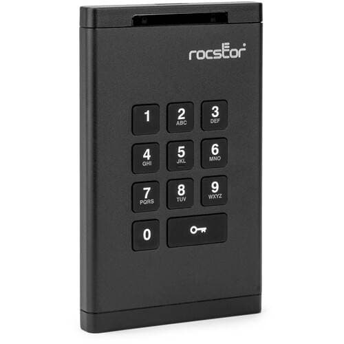 Rocstor 5TB DataSecure EX20 Encrypted USB 3.2 Gen 1 Portable HDD