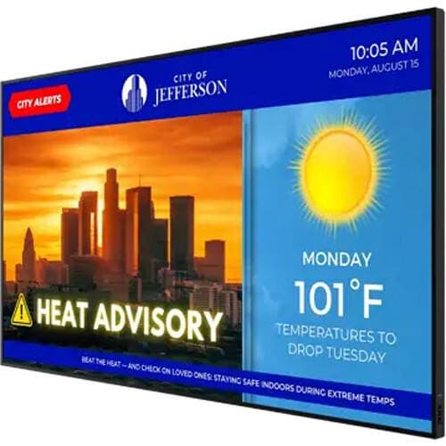 Planar Systems URP552-ERO-T UltraRes P Series 55" UHD 4K HDR Touchscreen Commercial Monitor