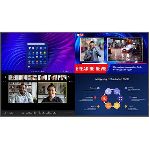 Planar Systems URP652-ERO-T UltraRes P Series 65" UHD 4K HDR Touchscreen Commercial Monitor