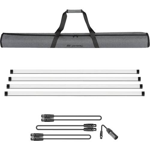 Genaray PX4-RGB Pixel RGB LED Tube Light Kit (4', 4-Light Kit)