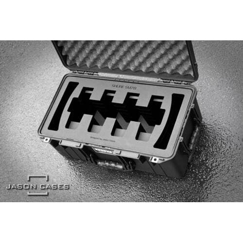 Jason Cases Case for 4 x Shure SM7B Microphones