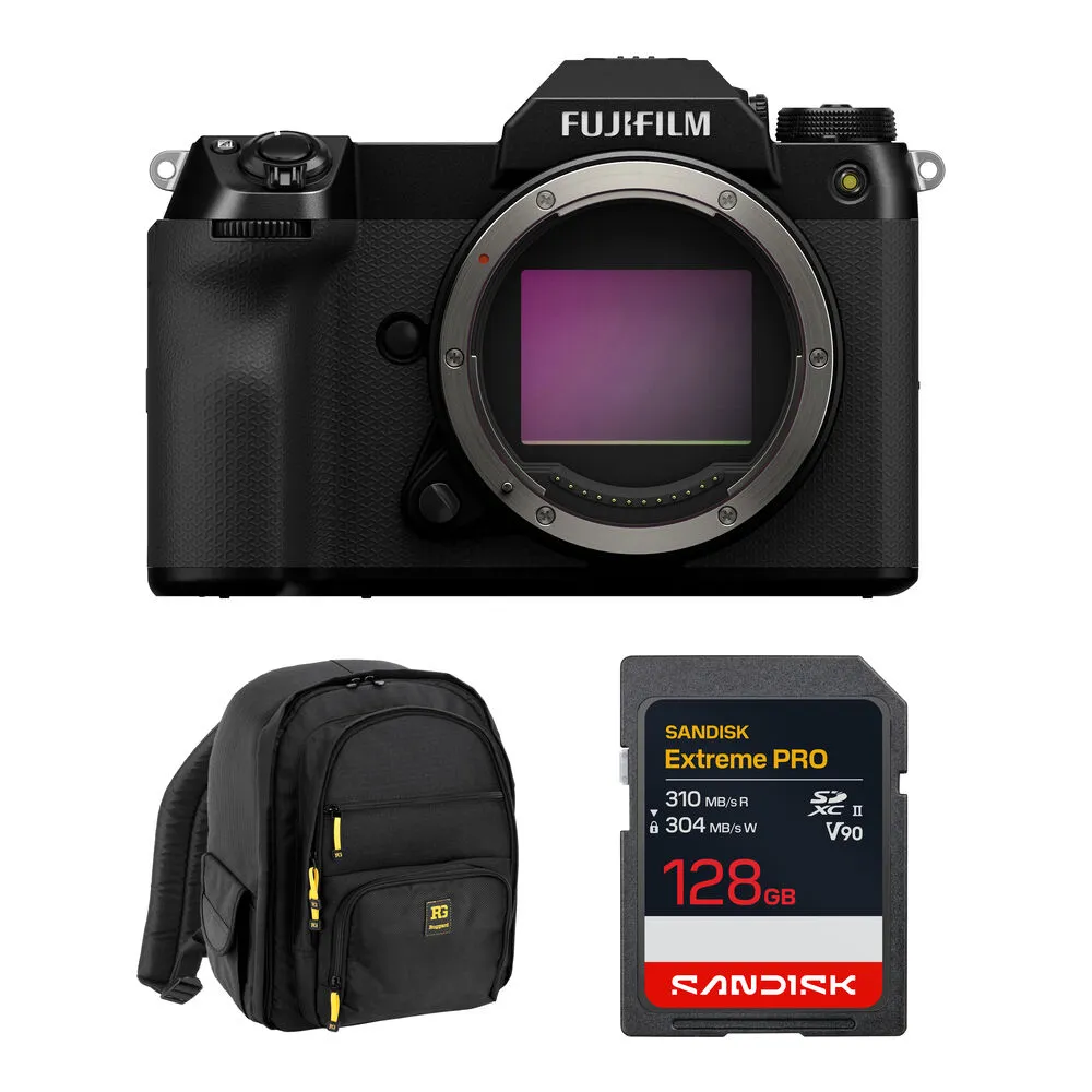 FUJIFILM GFX 100S II Medium Format Mirrorless Camera with Accessories Kit