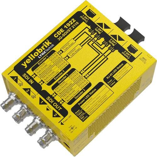 Lynx Technik AG 3G-SDI to ST 2110 Bidirectional Converter with Two 10GbE RJ45 SFPs