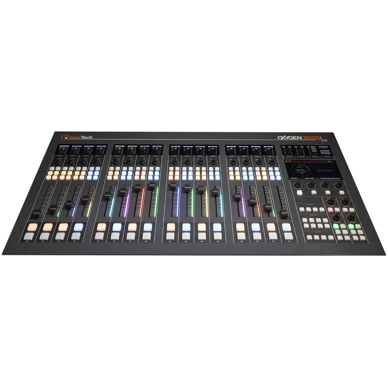 Axel Technology Oxygen 3000 Plus 16 Fader 2 Audio I/O Board Broadcast Mixer Console