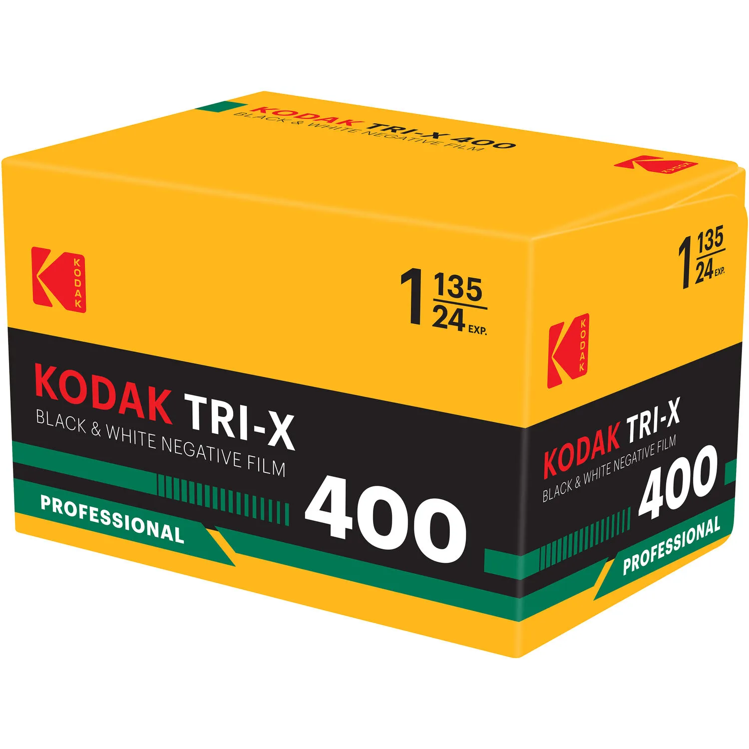 Kodak Professional Tri-X 400 Black and White Negative Film (35mm Roll Film, 24 Exposures, Retro Packaging)