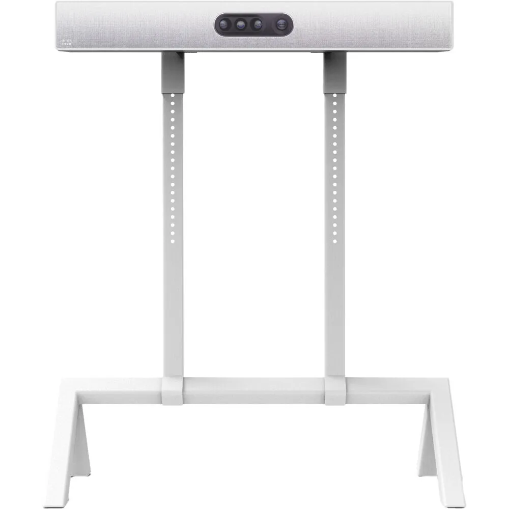 Heckler TV and Camera Stand for Cisco Quad Camera (White)
