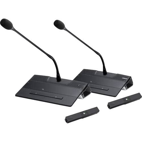 TELEVIC Mike PLM401F 16" Single Flex Gooseneck Microphone with Confidea GO G4 Wireless Base Station (2-pack)