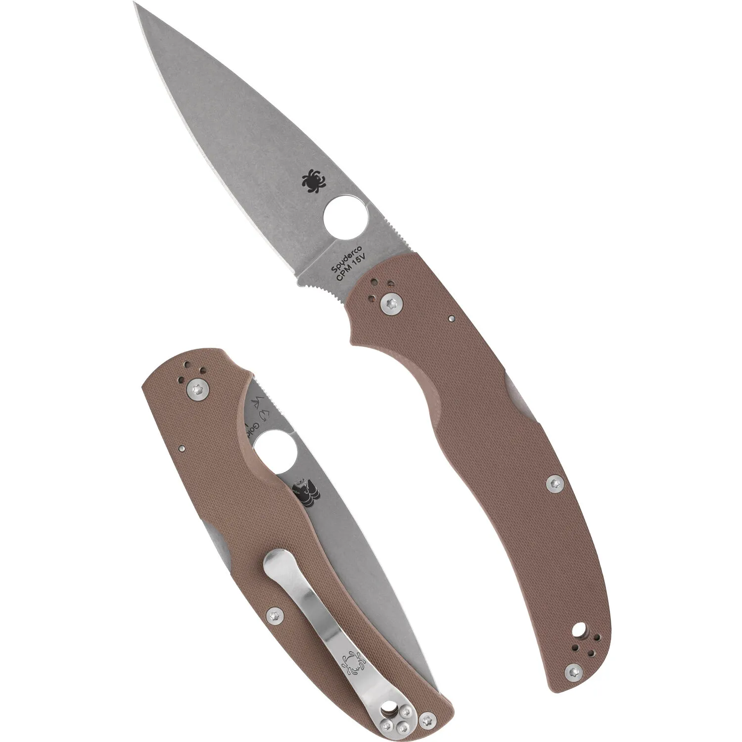 Spyderco Native Chief Brown Sprint Run Folding Knife